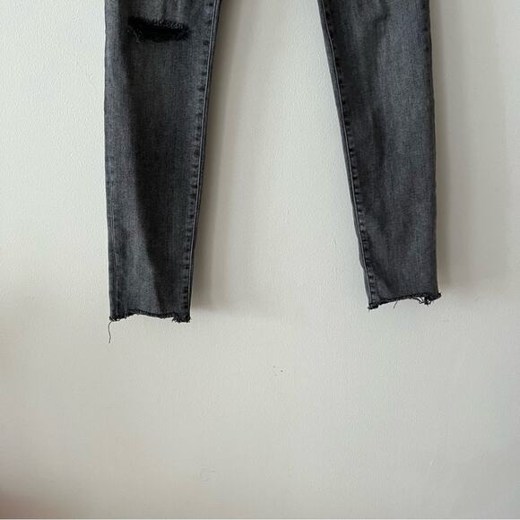 AllSaints Grace Grey Destroy Ankle Jeans - Picture 3 of 9